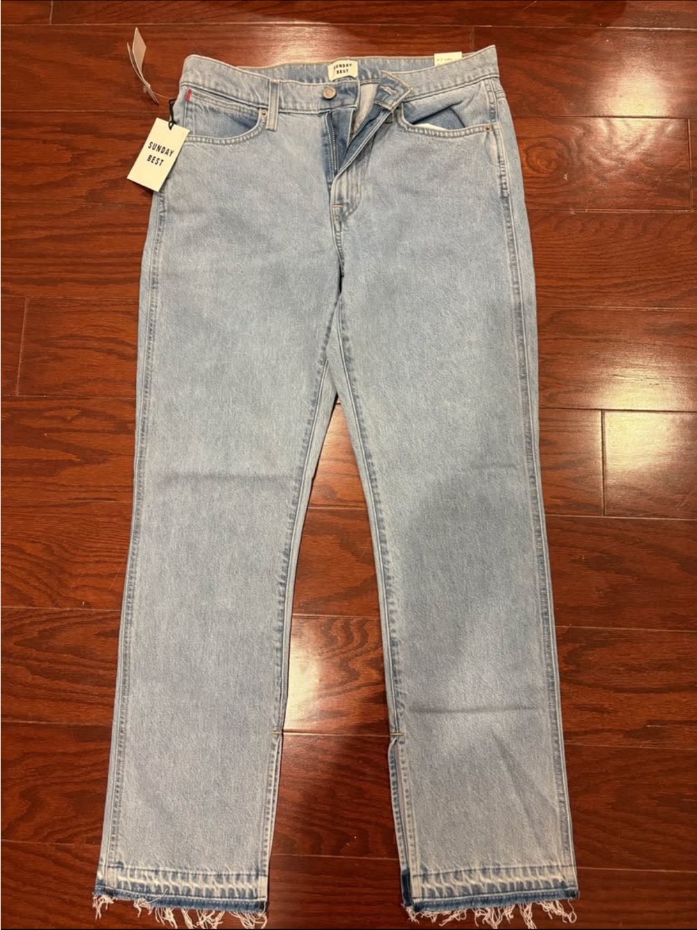 Sunday Best Light Wash Straight-Leg Jeans